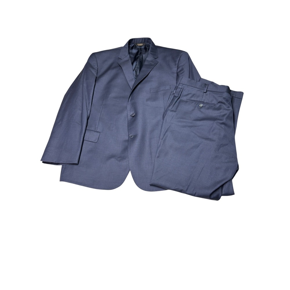 Jos A Bank Signature Gold Suit Mens 50R 45W L31 Navy 100% Wool Chelsea Tailored